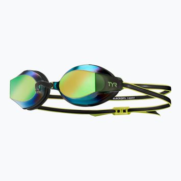 Очила за плуване на TYR Blackops 140 Ev Racing Mirrored fluo green/black
