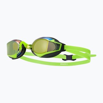 Очила за плуване TYR Stealth-X Performance Mirrored electro lime