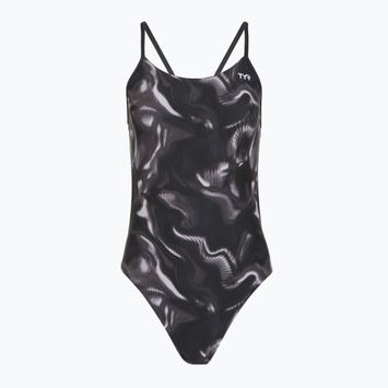 Дамски цял бански костюм TYR Durafast Elite Waveform Cutoutfit titanium