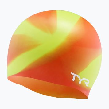 Детска шапка за плуване TYR Tiedye Silicone Multicolour Jr lime/multi