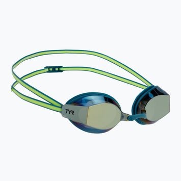 Очила за плуване TYR Blackops 140 Ev Racing Mirrored turquoise/lime