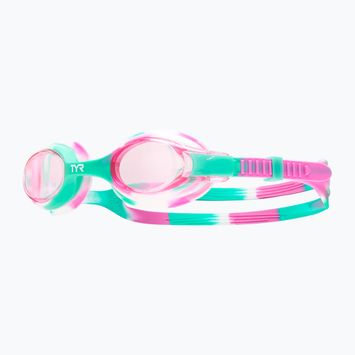 Детски очила за плуване TYR Swimple Tie Dye Non-Mirrored pink/mint