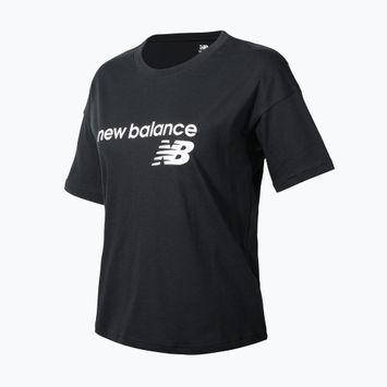 Дамска тениска New Balance Classic Core Stacked black