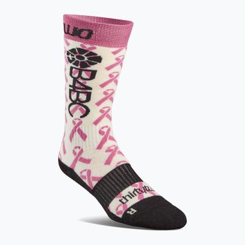 Дамски чорапи за сноуборд ThirtyTwo B4BC Merino pink/white