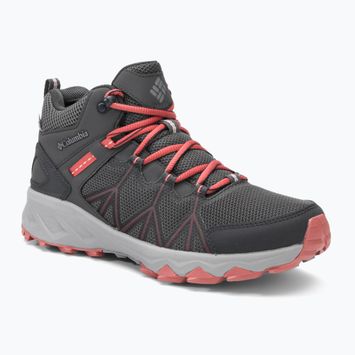 Дамски ботуши за трекинг Columbia Peakfreak II Mid Outdry dark grey/dark coral