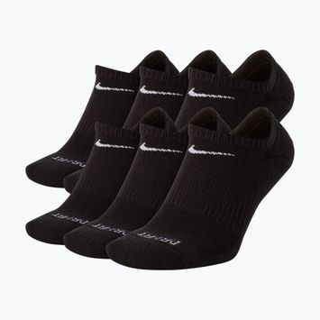 Мъжки чорапи Nike Everyday Plus Cushioned No Show 6 чифта black/white