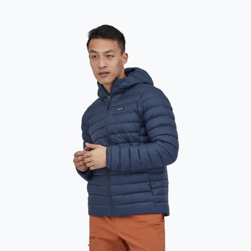 Мъжко пухено яке Patagonia Down Sweater Hoody new navy