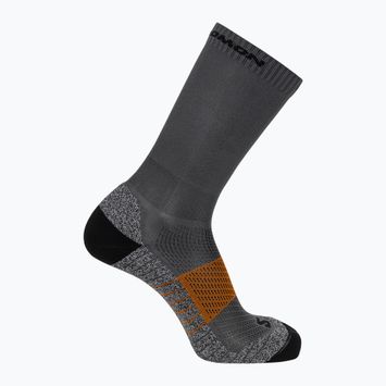 Salomon Aero Crew чорапи за бягане абанос/карамелен ибис/черен