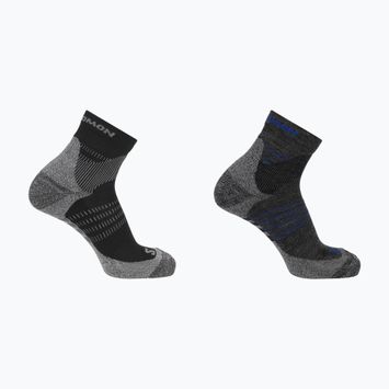 Salomon X Ultra Access Quarter трекинг чорапи 2 чифта антрацит/черно