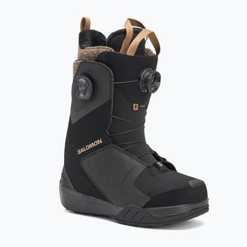 Дамски обувки за сноуборд Salomon Kiana Dual Boa W black/black/sepia tint