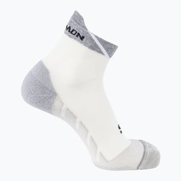 Чорапи за бягане Salomon Speedcross Ankle бяло/светло сив меланж