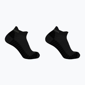 Salomon Aero Ankle чорапи за бягане 2 чифта черни/метални