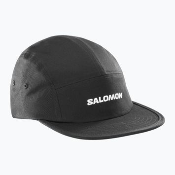 Salomon 5 Panel дълбока черна бейзболна шапка