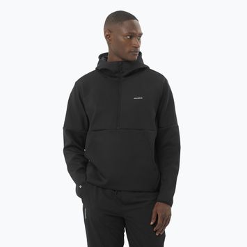 Мъжки потник Salomon SHKout Half Zip с качулка deep black