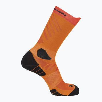 Чорапи Salomon Aero Crew red orange/turmeric
