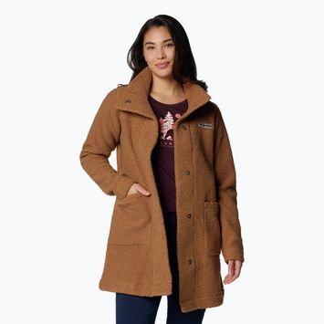 Columbia Panorama Long camel brown дамско палто от полар