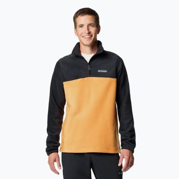 Мъжки суитшърт Columbia Steens Mountain Half Zip sunstone / black