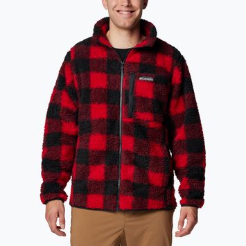 Мъжки поларен суитшърт Columbia Winter Pass Printed mountain red check