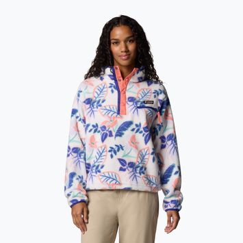 Дамски поларен суитшърт Columbia Helvetia II Printed Cropped Half Snap sea salt/pasteled multi
