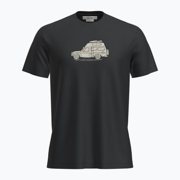 Мъжка тениска за трекинг Icebreaker Merino 150 Tech Lite SS Tee Cosy Camper black