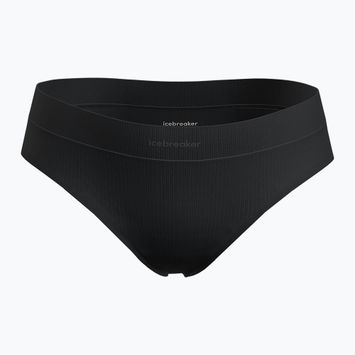 Дамски термо бикини Icebreaker Merino Rib Lotus Hipster black
