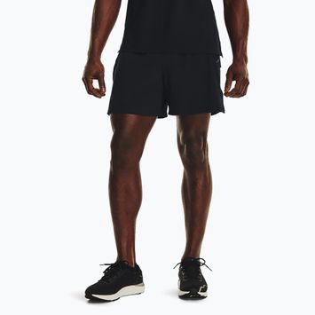 Мъжки къси панталони за бягане Under Armour Launch Elite 5", черни/черни/отразителни