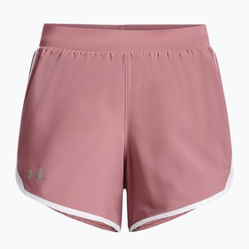 Къси панталони за бягане за жени Under Armour Fly By 2.0, розово и бяло 1350196-697