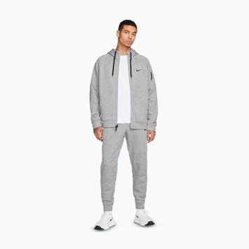 Мъжки суитшърт за тренировка Nike Therma Fit Full-Zip dark grey heather/particle grey/black