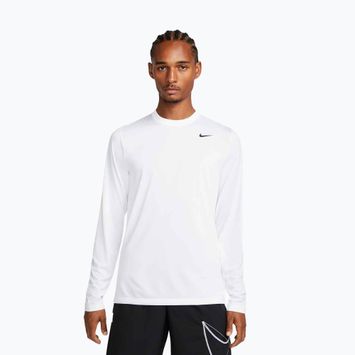 Мъжка блуза с дълъг ръкав за тренировка Nike Dri-FIT Legend white/black