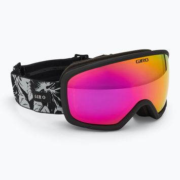 Дамски предпазни ски очила Giro Millie black&grey botanical lx/pink