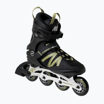 Мъжки ролкови кънки K2 Freedom III 80 Alu black-green 30H0601.1.1.085