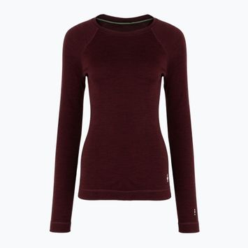 Дамска термо блуза с дълъг ръкав Smartwool Classic Thermal Merino Base Layer Crew Boxed black cherry heather