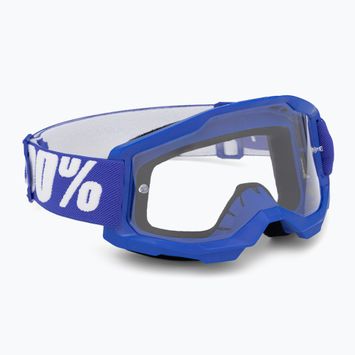 Детски очила за колоездене 100% Strata 2 Junior blue/clear