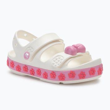 Детски сандали Crocs Crocband Cruiser Pet Kids white/pink tweed