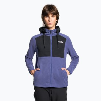 Мъжки суитшърт The North Face Homesafe с цял цип и полар cave blue/black