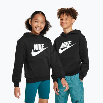 Детски Nike Club Fleece Hoodie черен/бял