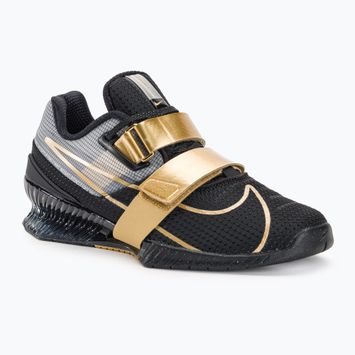 Nike Romaleos 4 черна/металическо злато бяла обувка за вдигане на тежести