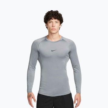 Мъжка блуза с дълъг ръкав за тренировка Nike Pro Dri-Fit Tight Fitness smoke grey/black