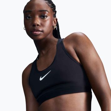 Спортен сутиен Nike Swoosh High Support black/iron grey/white