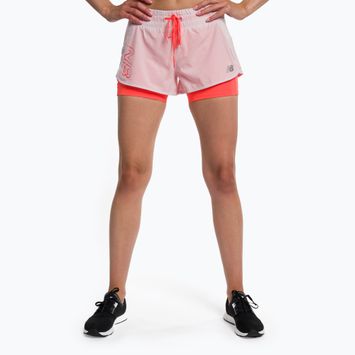New Balance Printed Impact Run 2In1 Pink Къси панталони за бягане WS21271SOI за жени