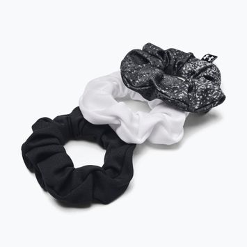 Ластици за коса Under Armour Blitzing Scrunchie 3 бр. черно/бяло/бяло