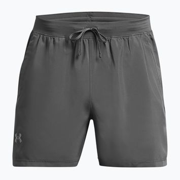 Мъжки къси панталони за бягане Under Armour Lanch 5" без подплата castlerock / castlerock / reflective