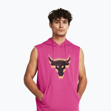 Under Armour Project Q2 Payoff Fleece HD мъжка тренировъчна тениска astro pink/atomic/black