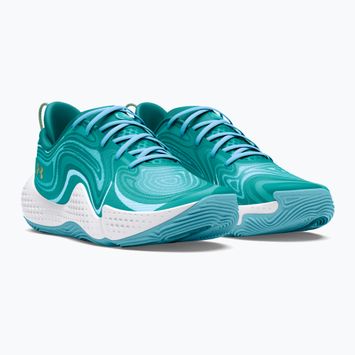 Баскетболни обувки Under Armour Spawn 6 circuit teal/sky blue/white