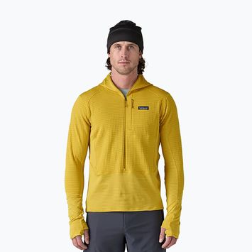 Мъжки софтшел якета Patagonia R1 Hybrid Pullover Hoody bundle green