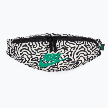 Детска чанта за кръста Nike Heritage Waistpack 3 l black/coconut milk/stadium green