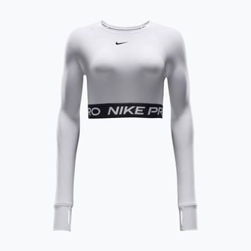 Дамски топ с дълъг ръкав за тренировка Nike Pro 365 Dri-Fit white/black