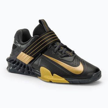 Обувки за вдигане на тежести Nike Savaleos black/met gold anthracite infinite gold
