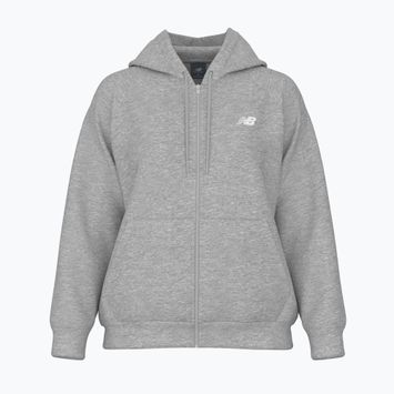 Дамски суитшърт New Balance Fleece Logo Full Zip athletic grey