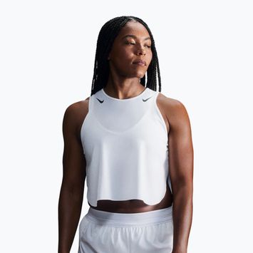 Дамска тениска за бягане Nike AeroSwift Dri-Fit ADV Cropped Tank Top off white/black